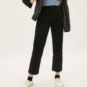 Everlane Straight-Leg Crop Black Size 4